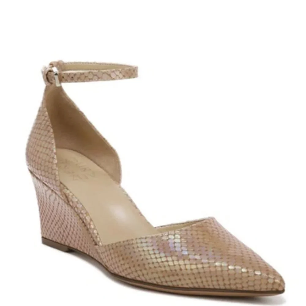 Naturalizer Danae Taupe Snake Print Leather